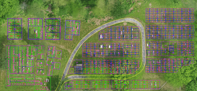 Aerial GIS map of Mt. Nebo through CIMS software